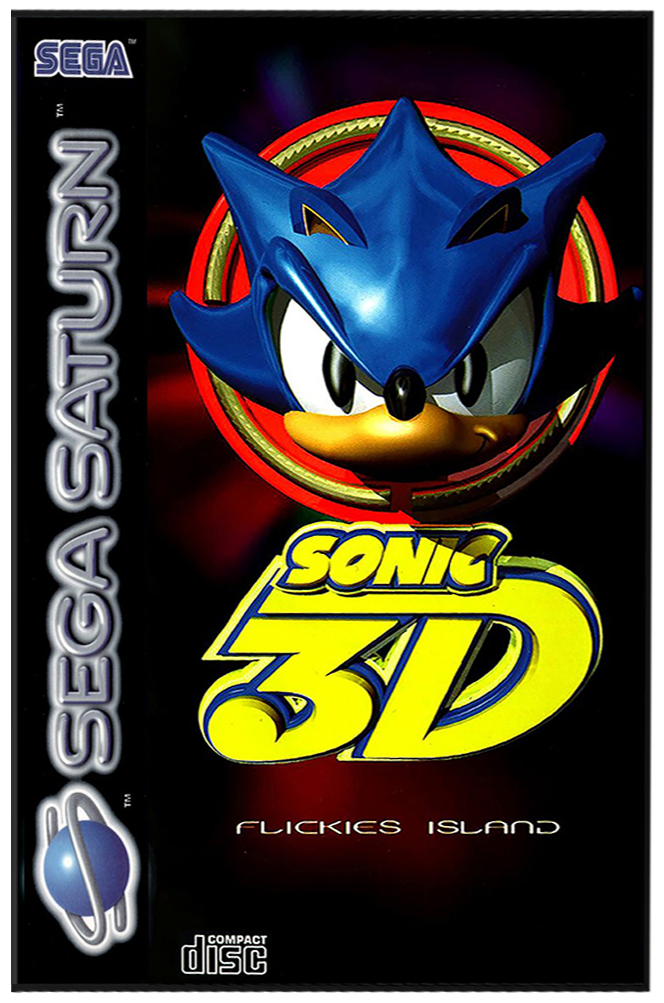 Sonic 3D: Flickies' Island box art for Sega Saturn